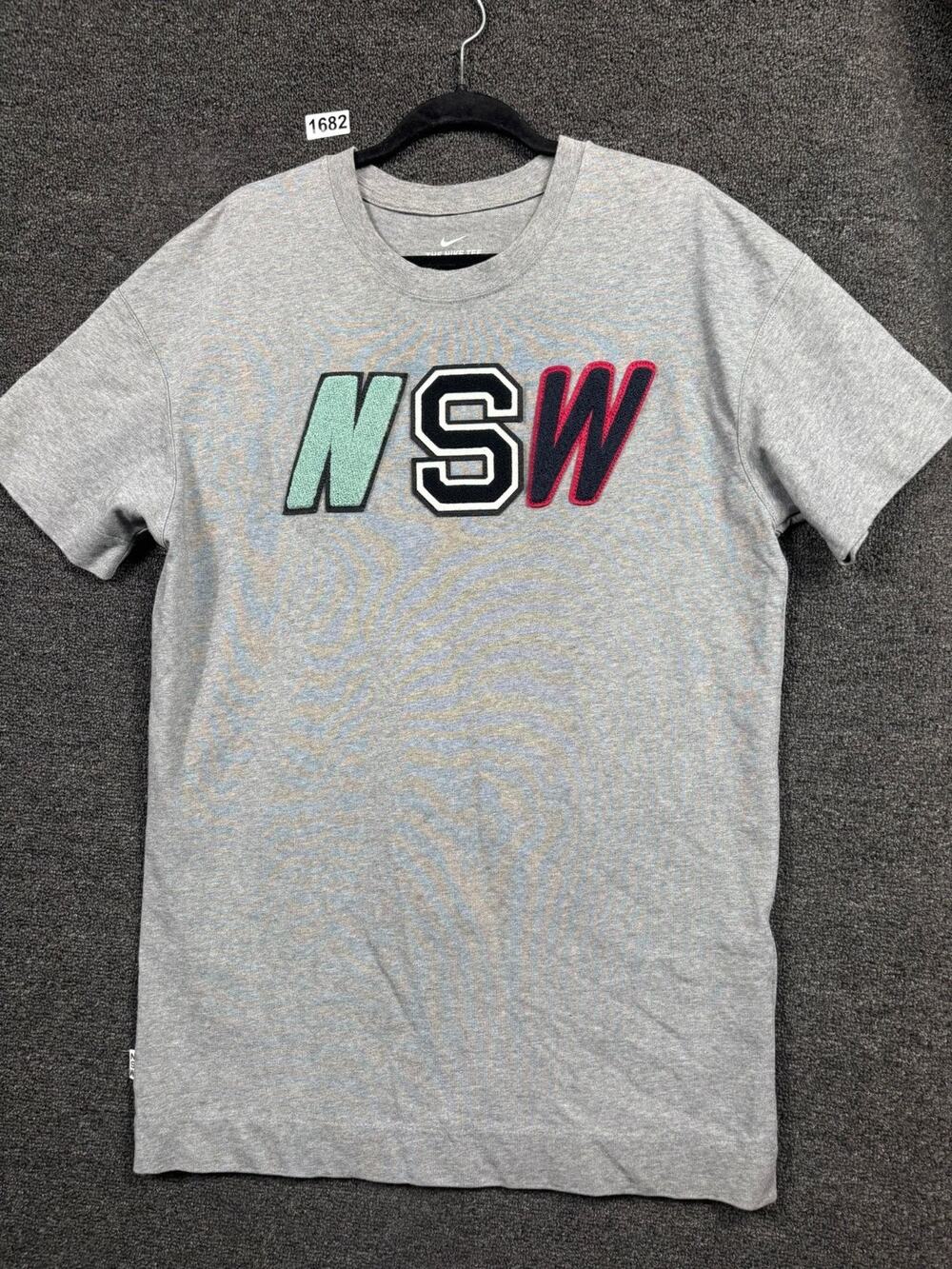 Nike Sportswear NSW 2 Tee T-Shirt Mens Size L Carbon Heather Grey 927396-091